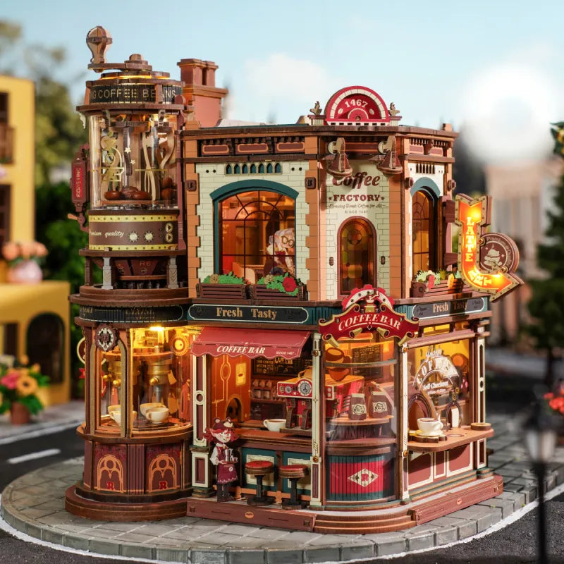 Dream Coffee Factory - ROKR Wooden Music Box
