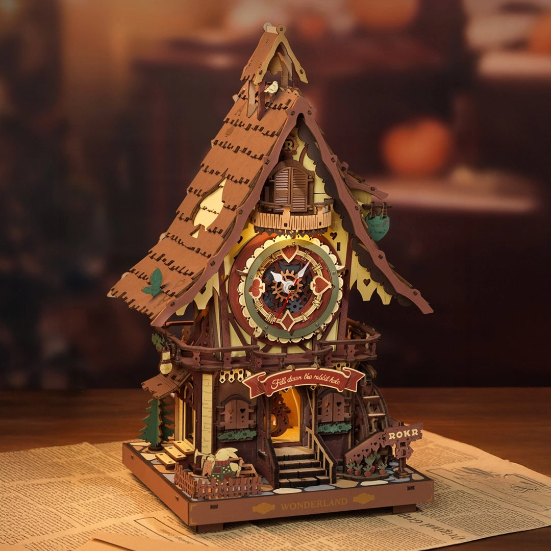 Cuckoo Clock - ROKR Mechanical Wooden Puzzle