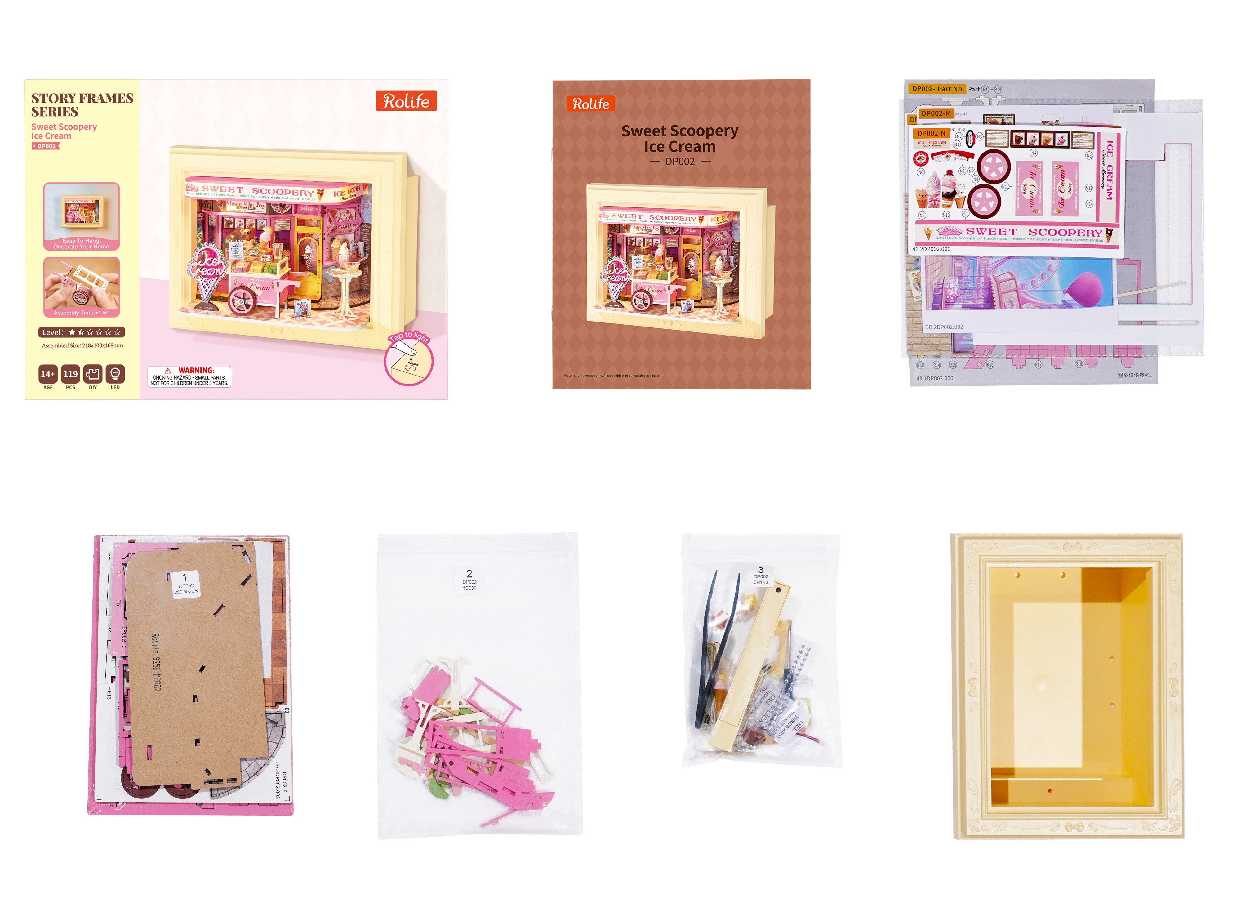 Sweet Scoopery Ice Cream - Rolife Story Frames Series