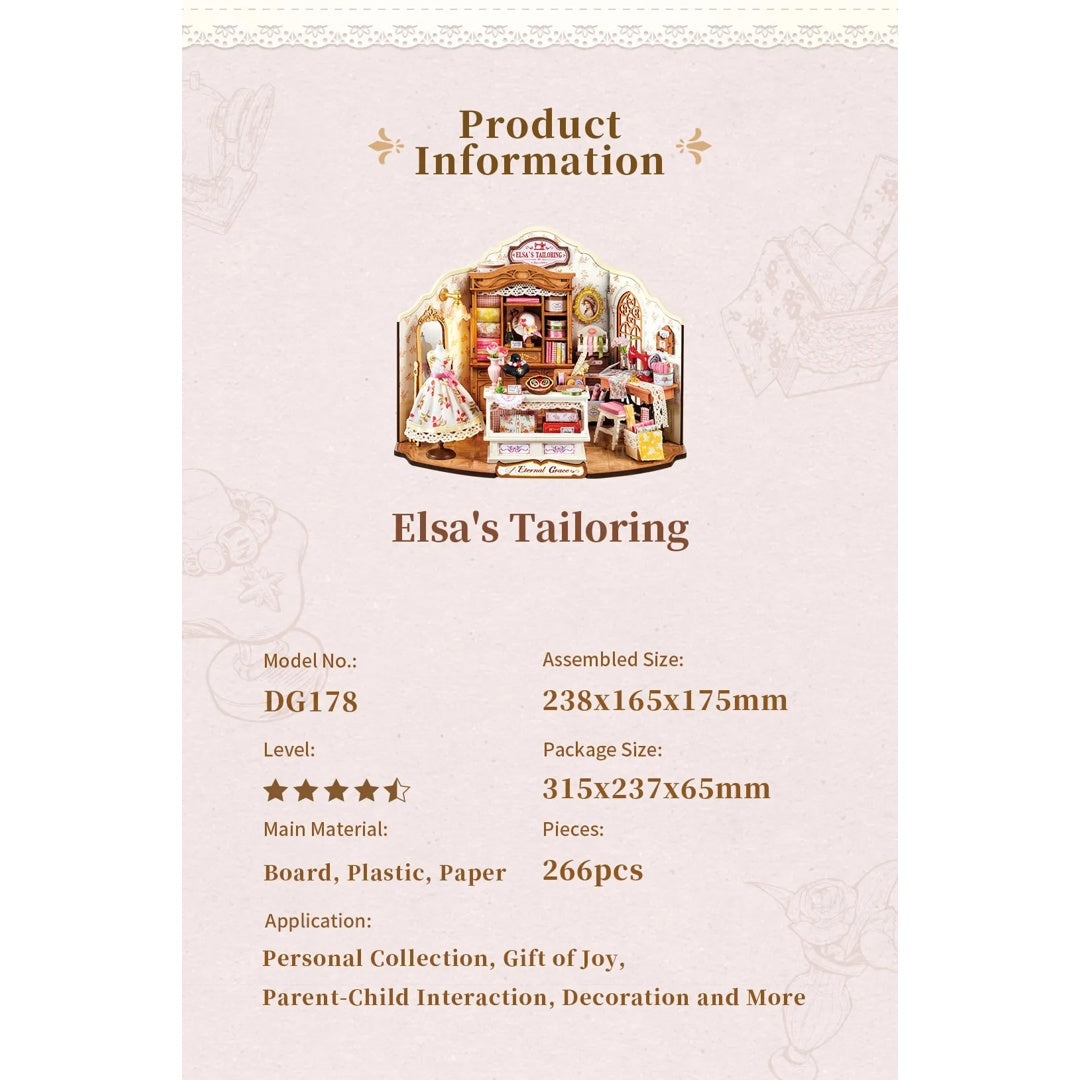 Elsa's Tailoring - Rolife DIY Miniature House