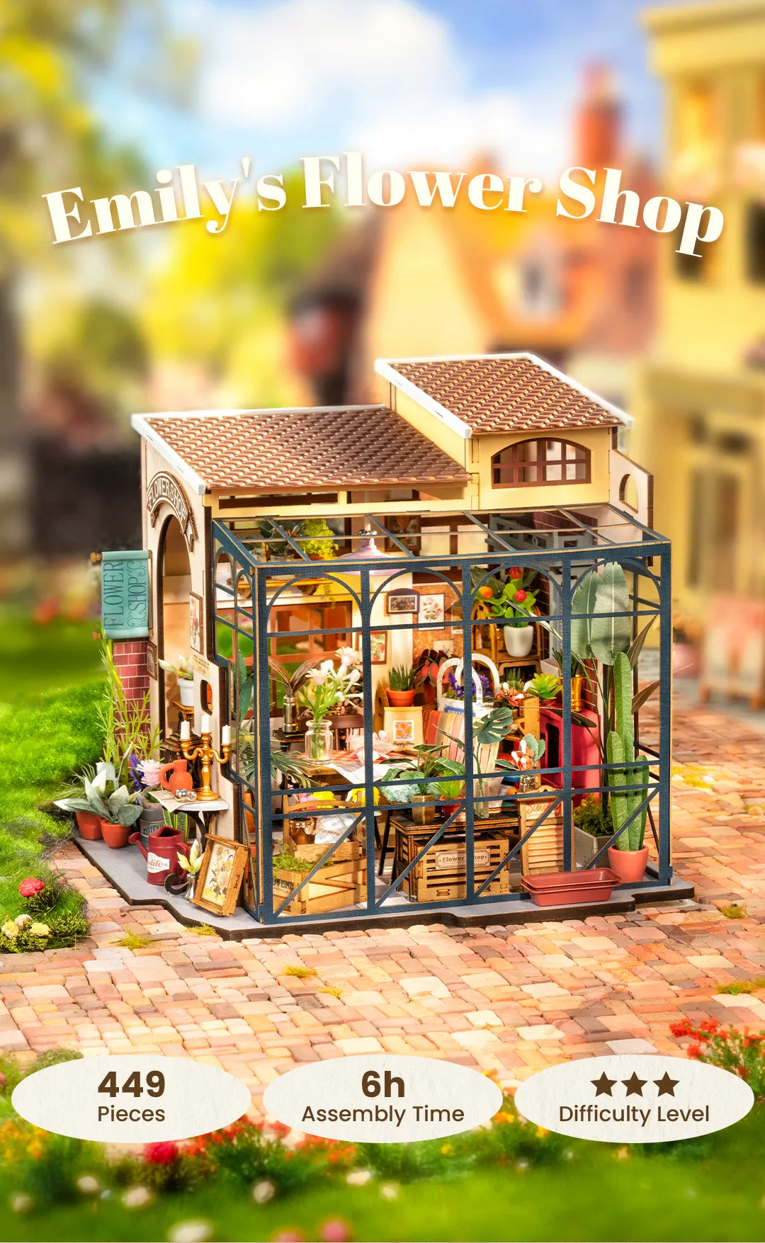 Emily's flower Shop - Rolife DIY Miniature House