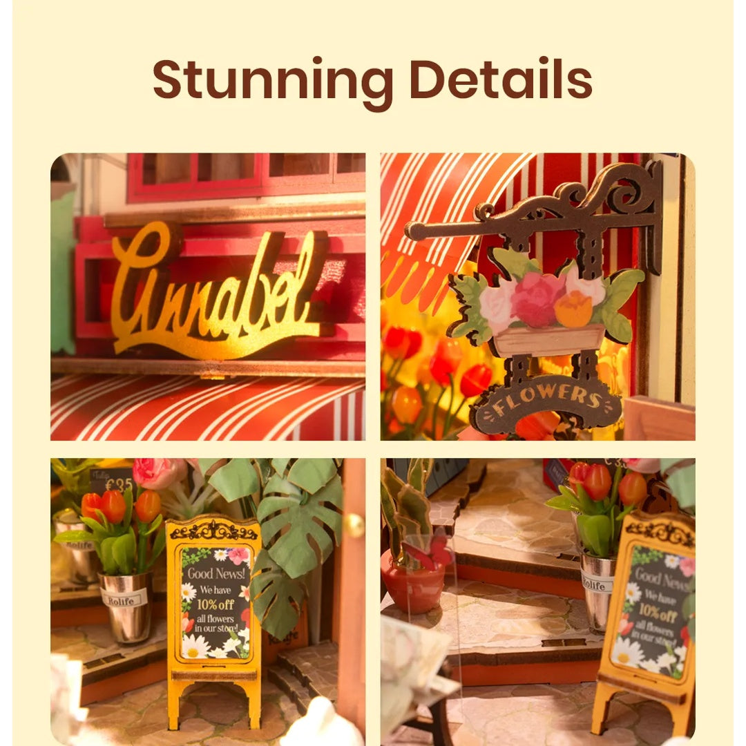 Floral Corner - Rolife DIY Book Nook
