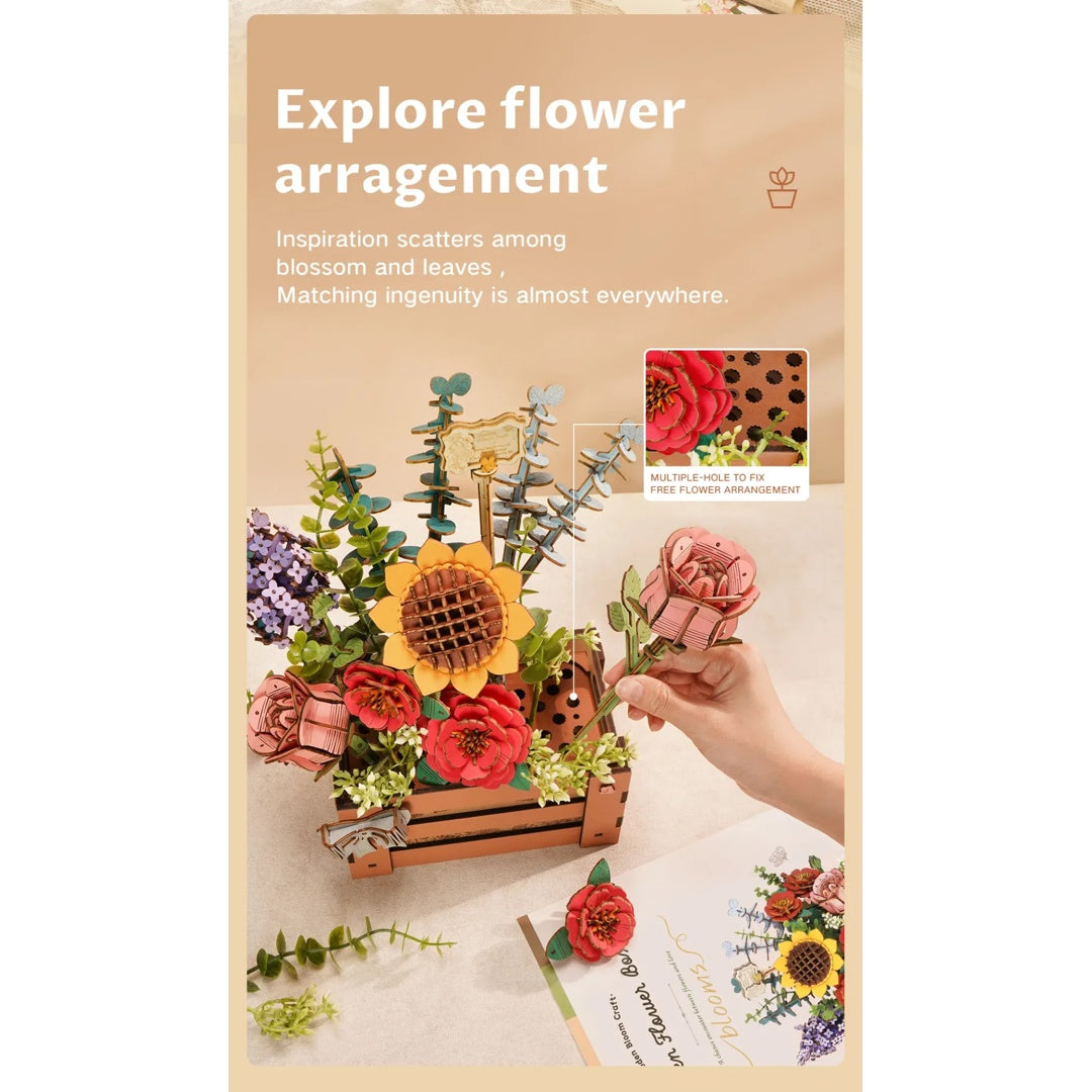 Wooden Bloom Box - Rowood DIY 3D Puzzle