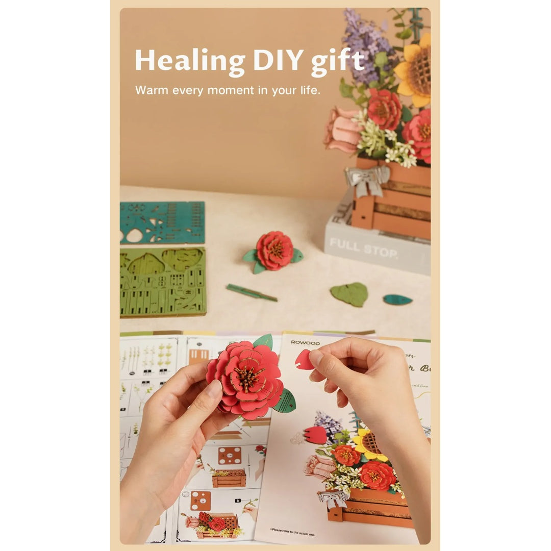 Wooden Bloom Box - Rowood DIY 3D Puzzle