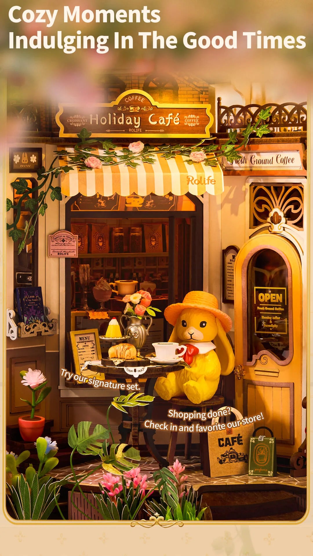 Holiday Cafe - Rolife DIY Book Nook