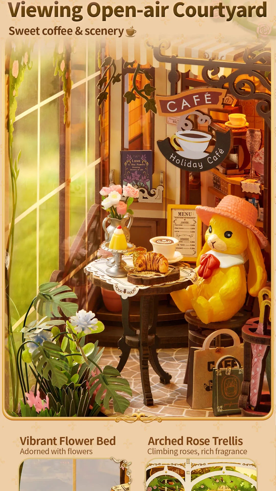 Holiday Cafe - Rolife DIY Book Nook