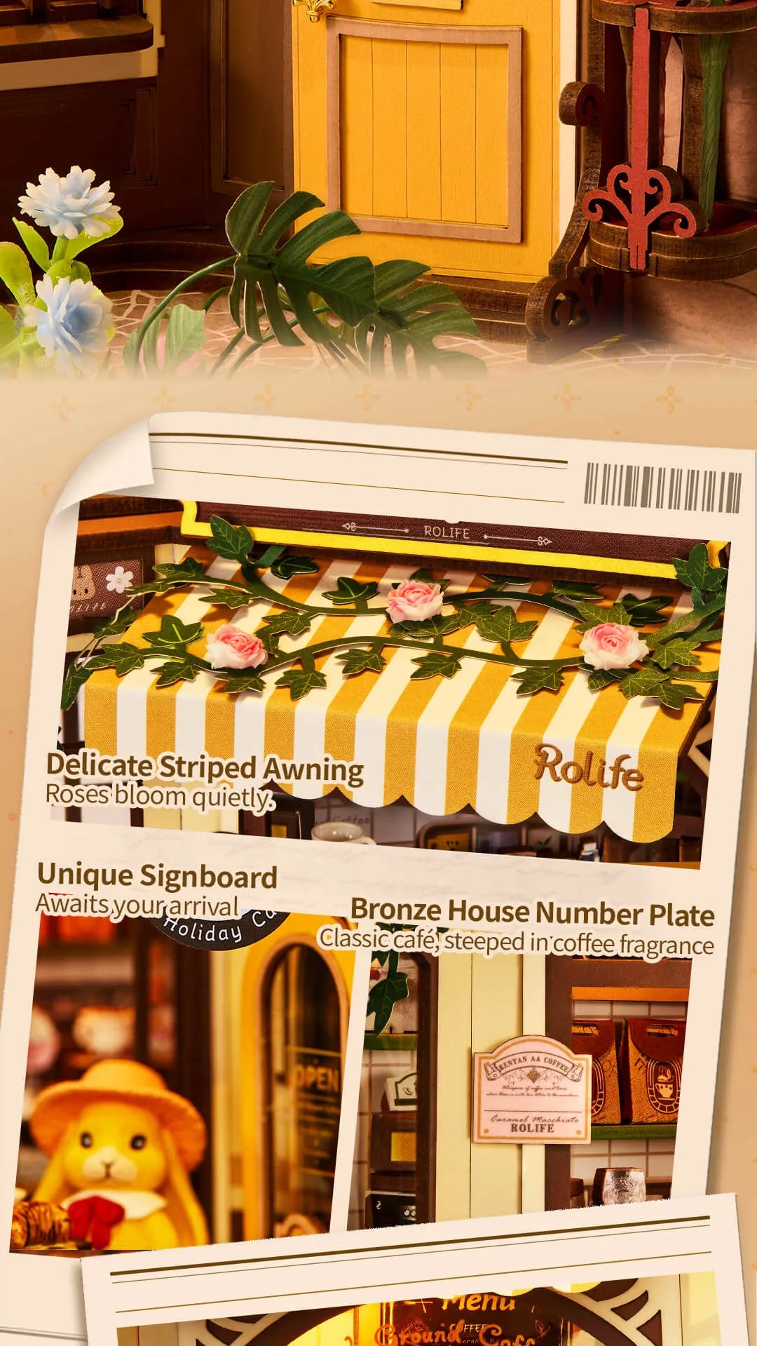 Holiday Cafe - Rolife DIY Book Nook