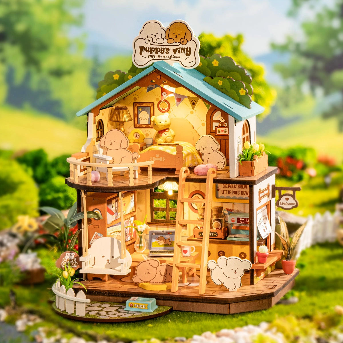 Puppy's Cozy Villa - Rolife DIY Miniature House