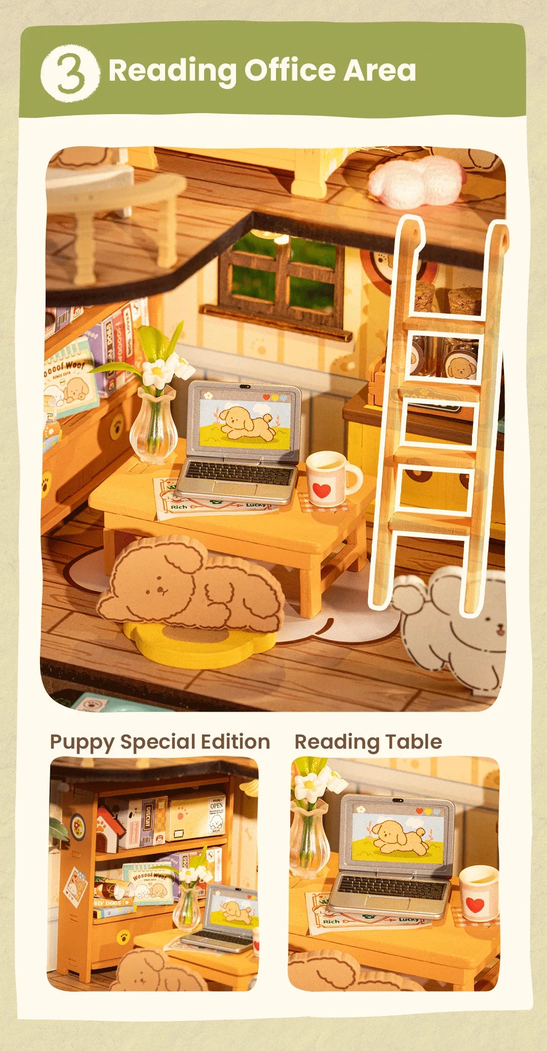 Puppy's Cozy Villa - Rolife DIY Miniature House