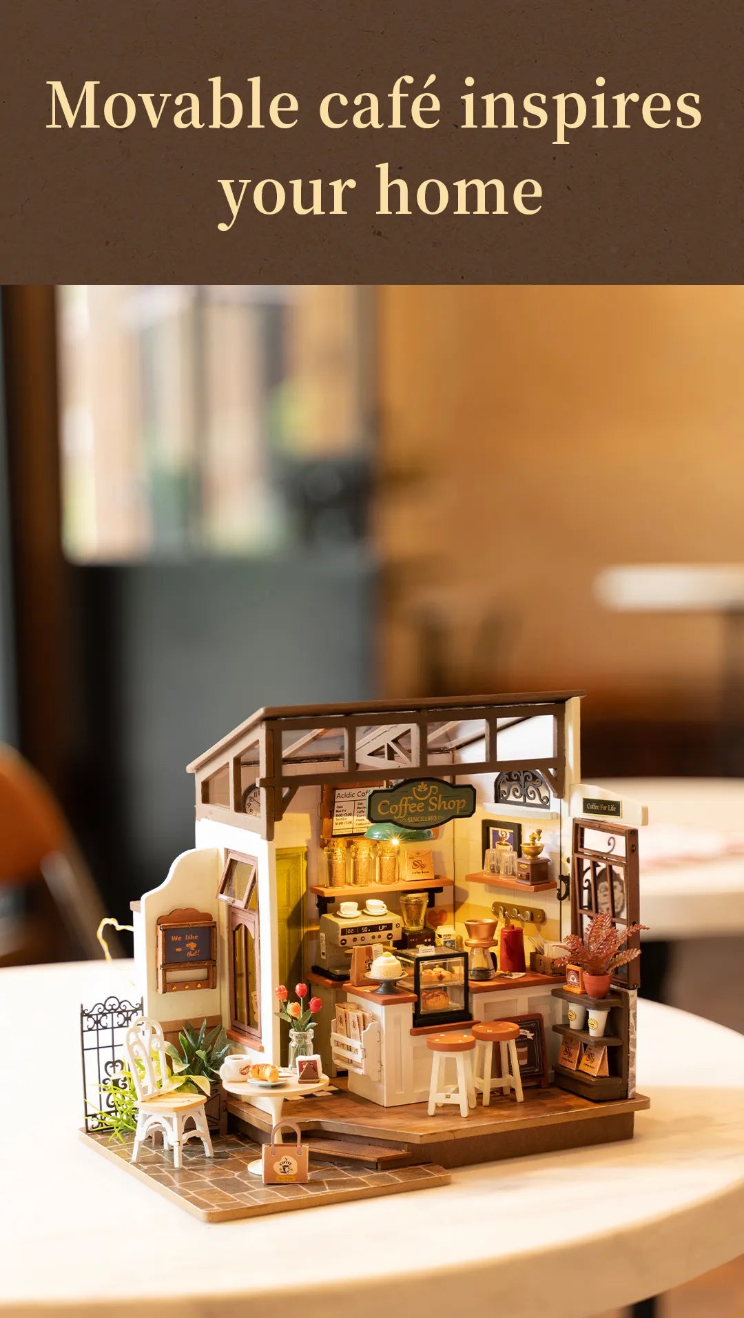 Slow Life Cafe - Rolife DIY Miniature House