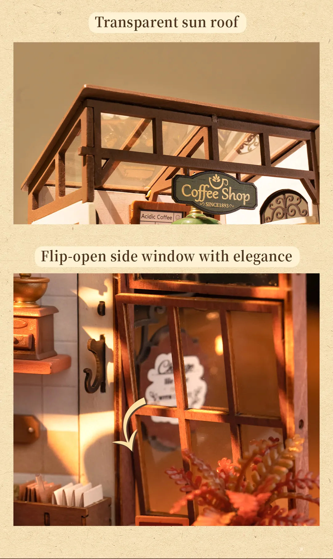 Slow Life Cafe - Rolife DIY Miniature House