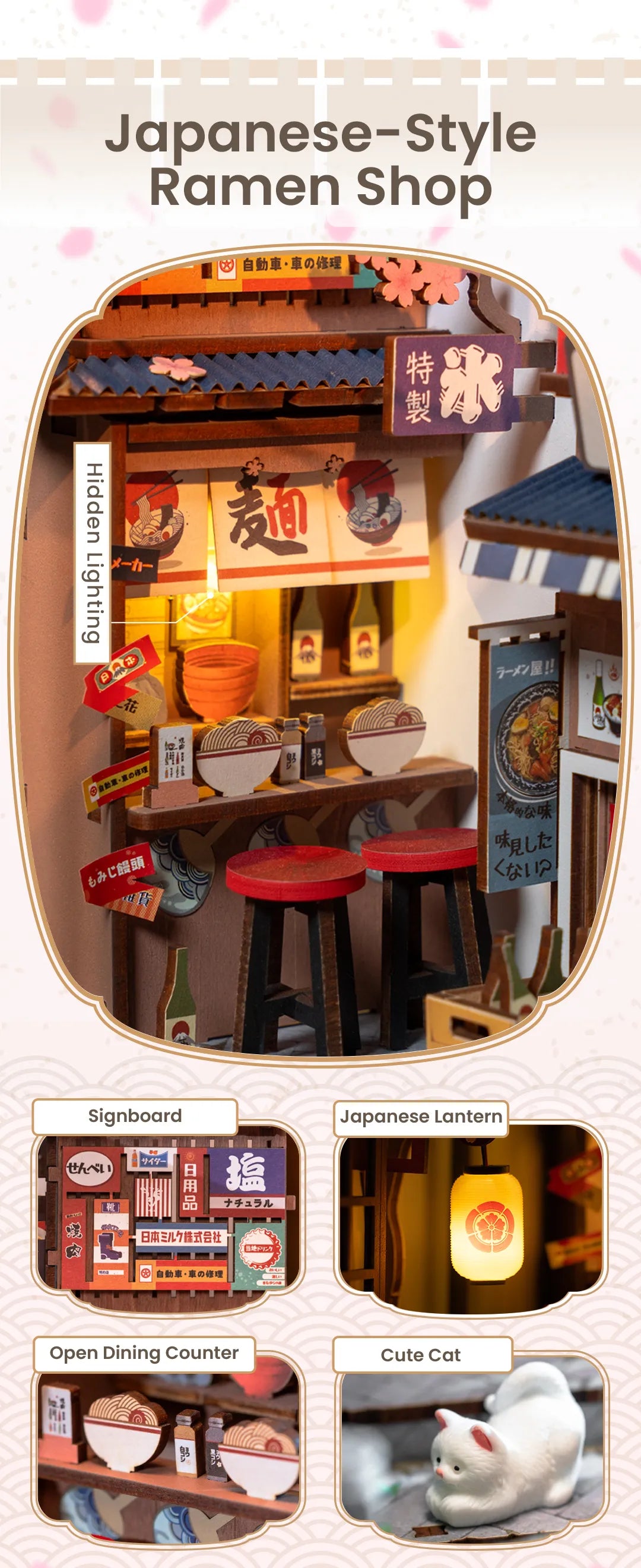 Sakura Wine Alley - Rolife DIY Book Nook