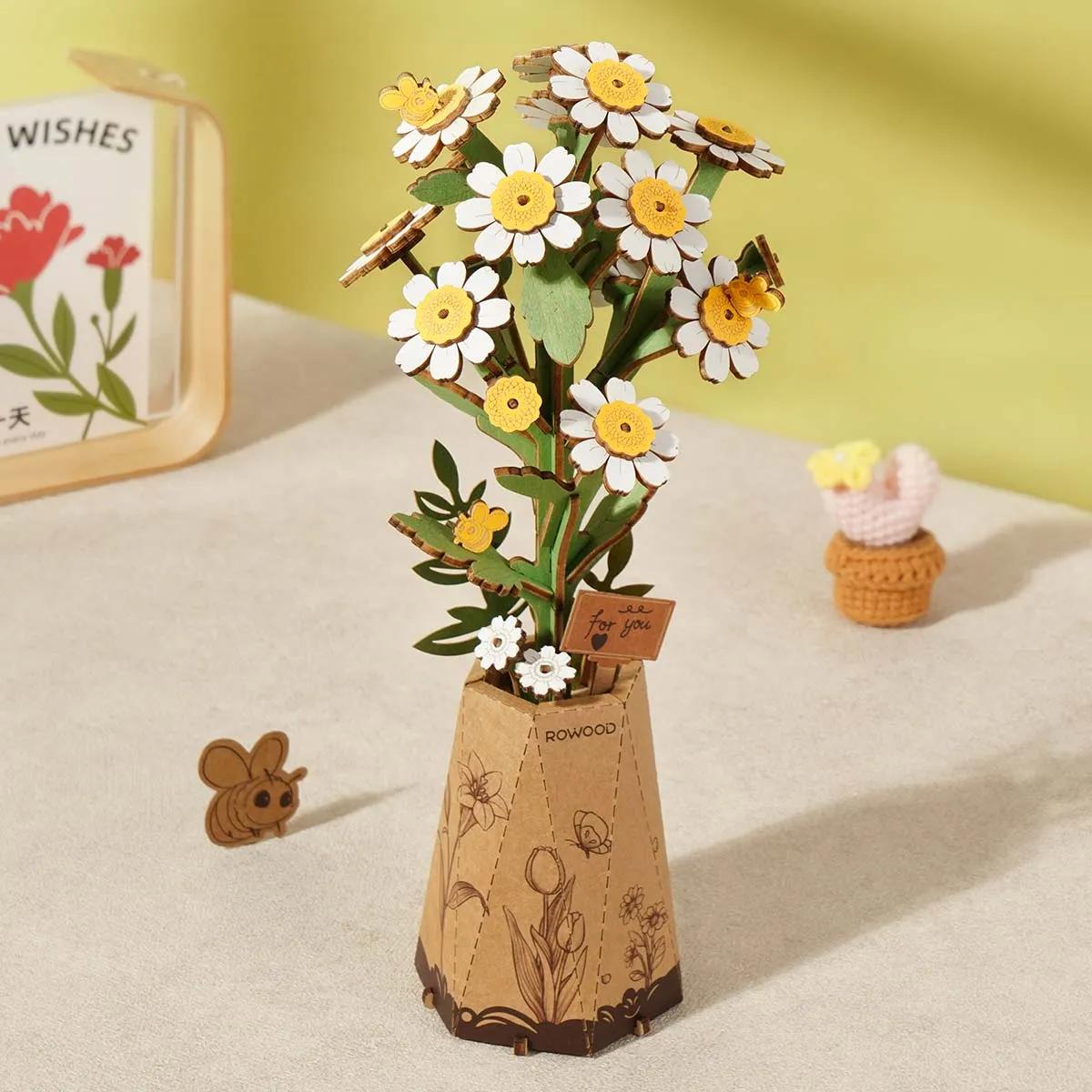 Chamomile - Rowood DIY Wooden Flower