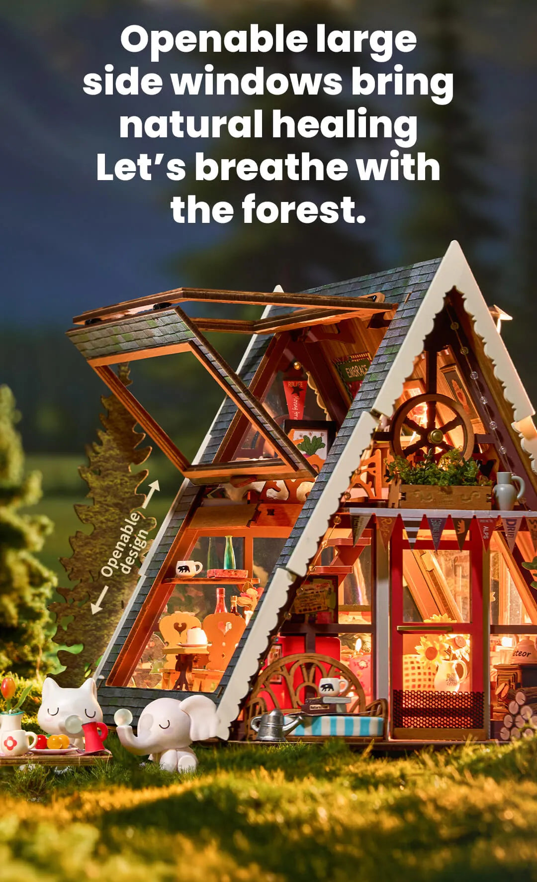 A-Frame Cabin - Rolife DIY Miniature House