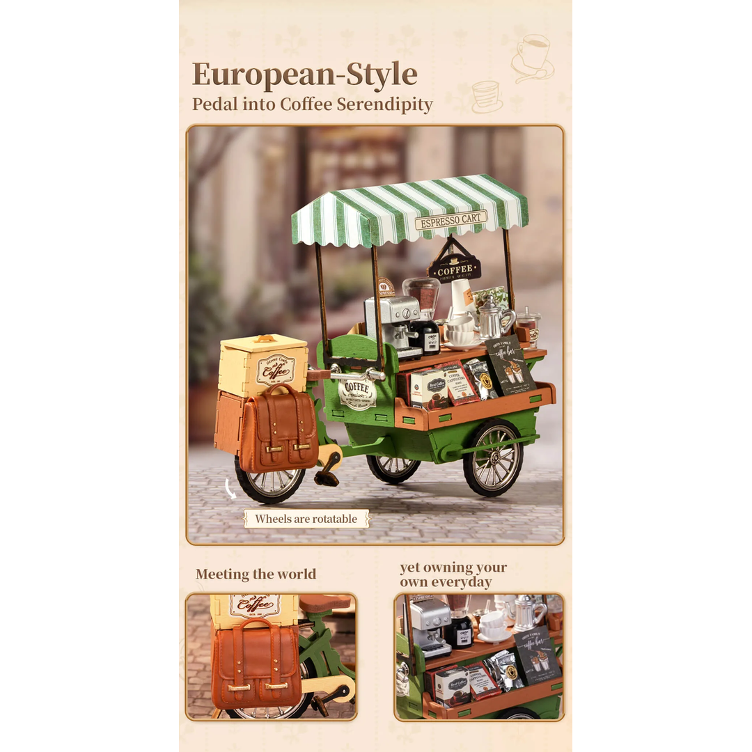 Aromatic Coffee Cart - Rolife DIY Miniature House