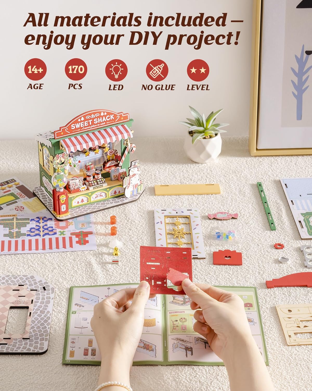 Christmas Candy Stand - Rolife DIY Miniature House