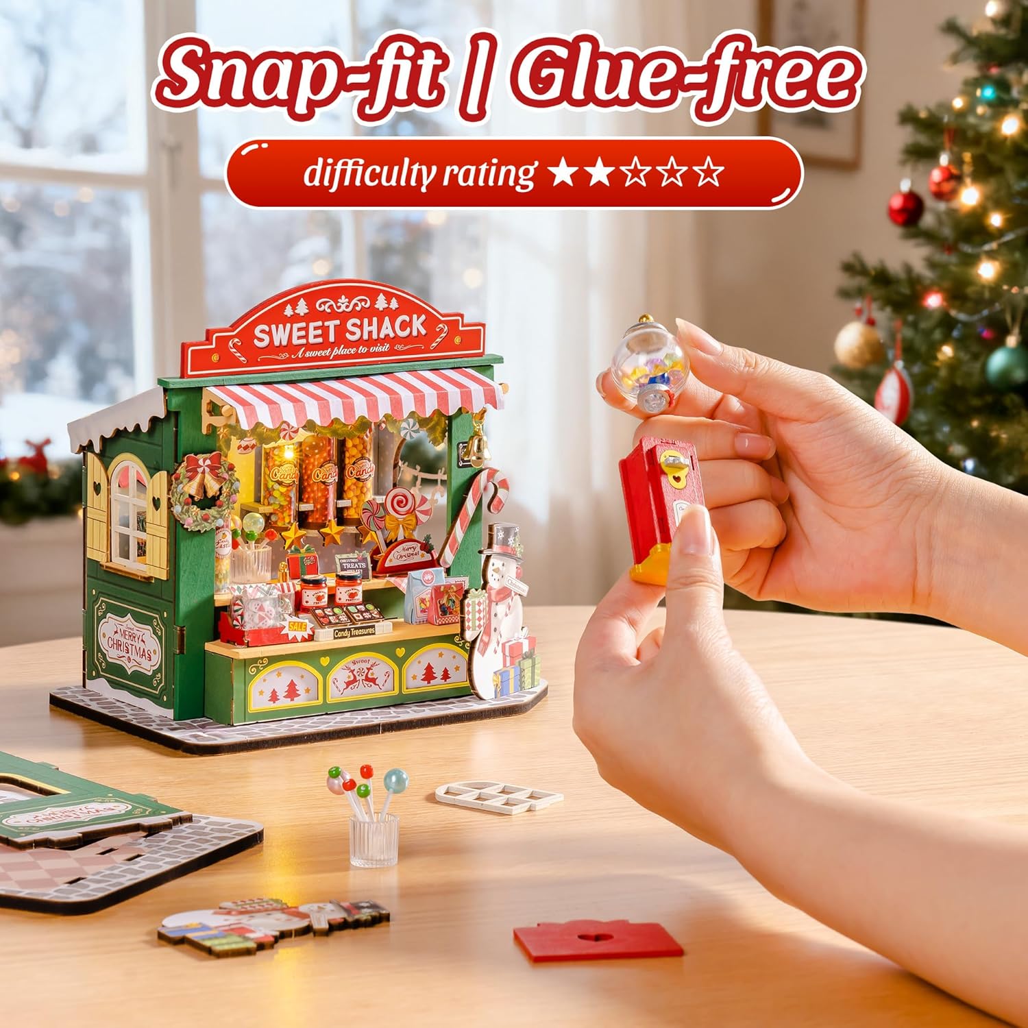 Christmas Candy Stand - Rolife DIY Miniature House