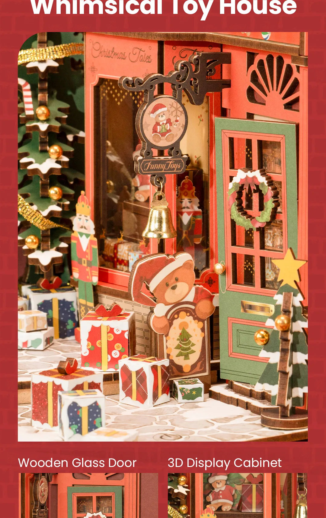 Christmas Indoor Scene - Rolife DIY Book Nook