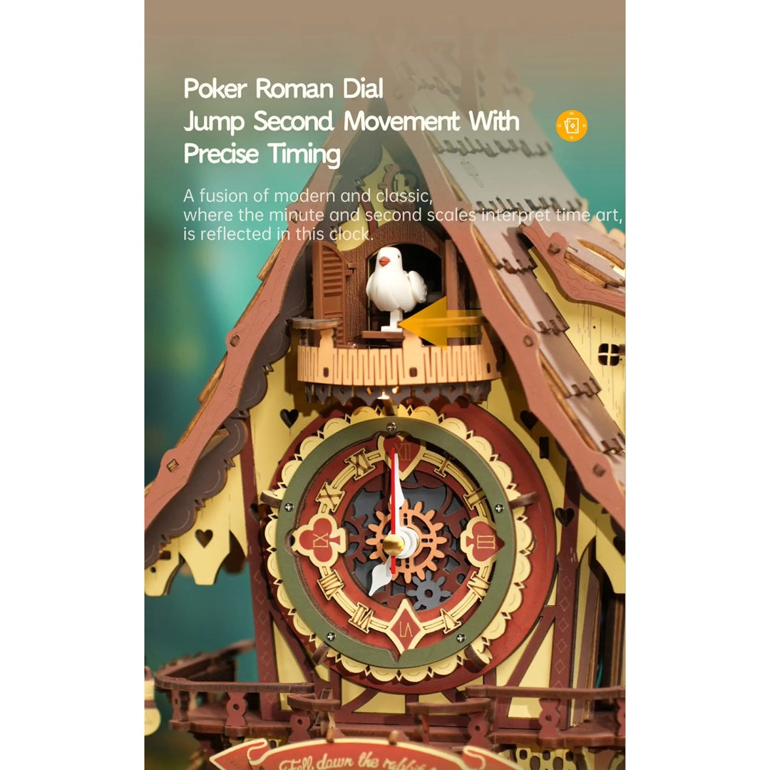 Cuckoo Clock - ROKR Mechanical Wooden Puzzle