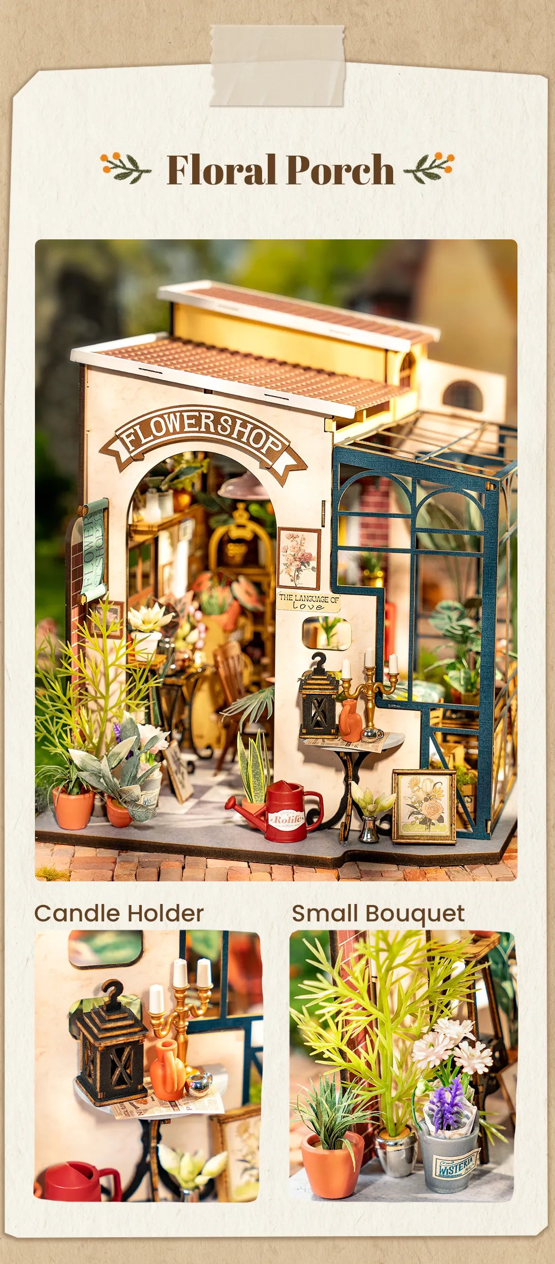 Emily's flower Shop - Rolife DIY Miniature House