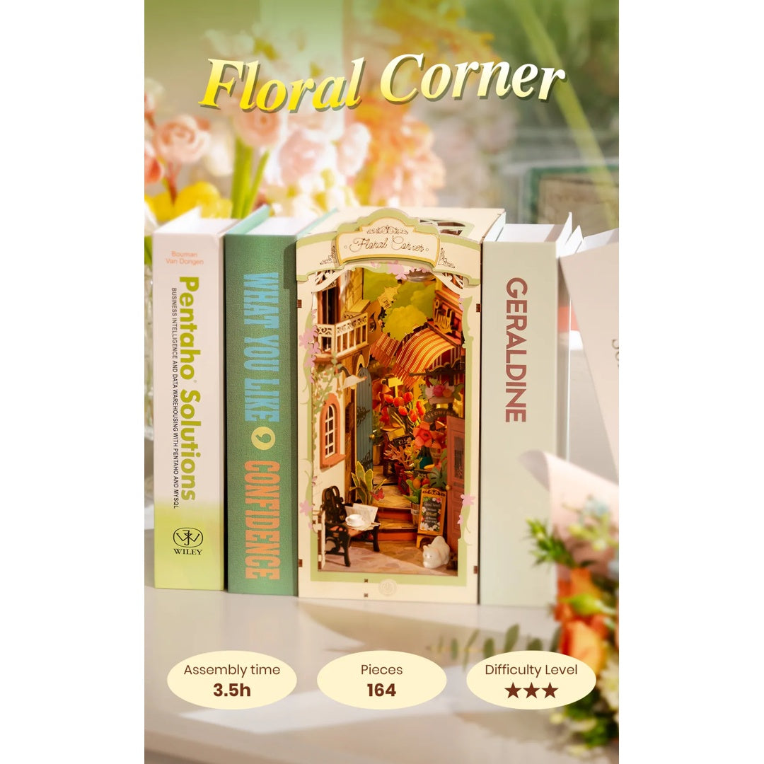 Floral Corner - Rolife DIY Book Nook