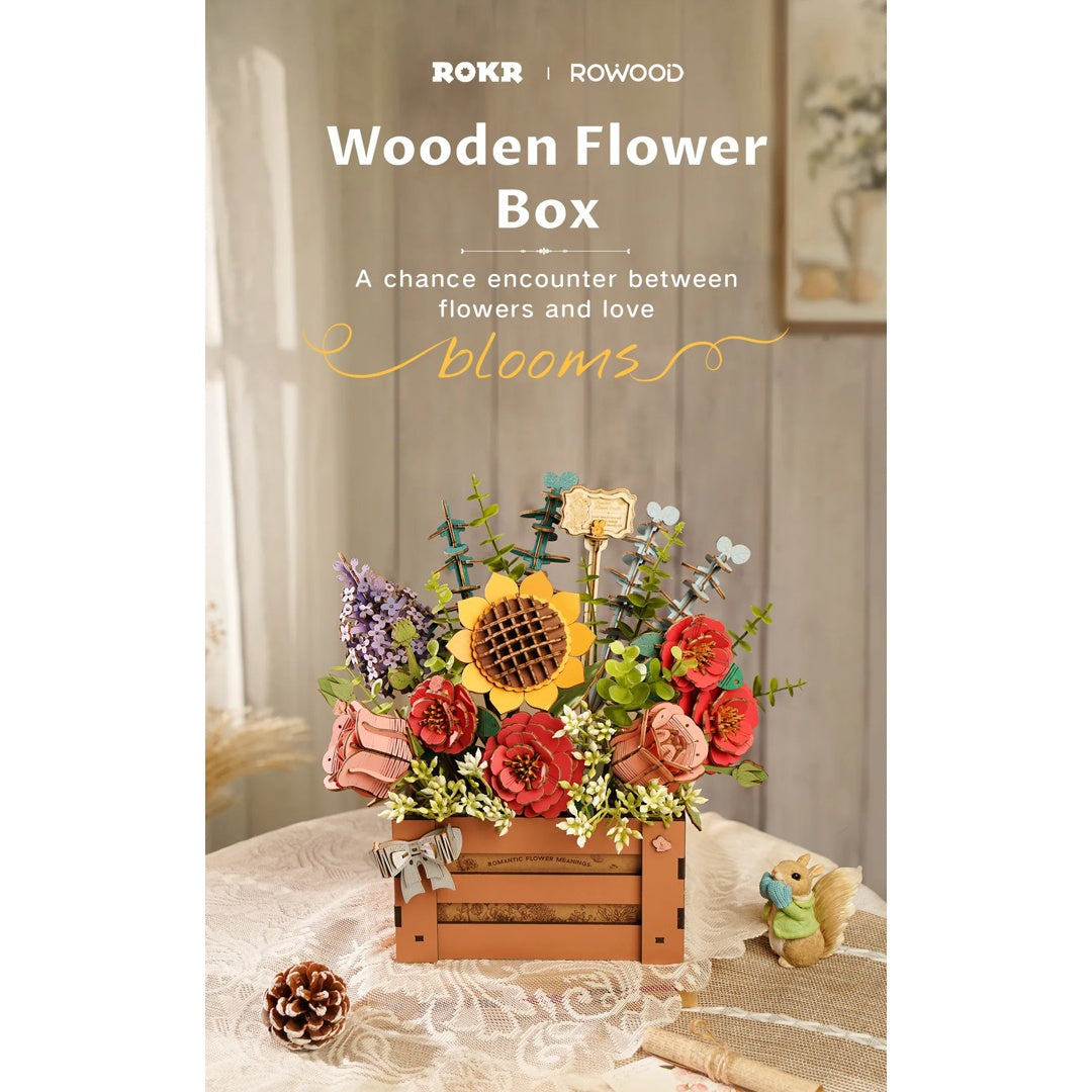 Wooden Bloom Box - Rowood DIY 3D Puzzle
