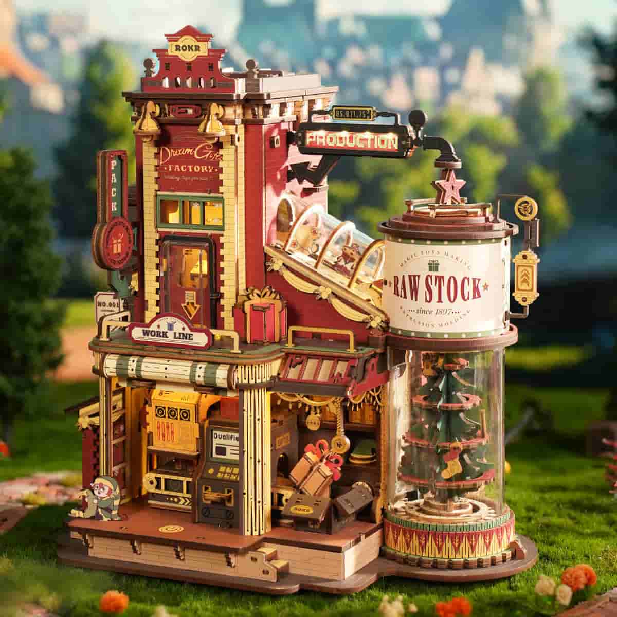 Christmas Dream Gift Factory - ROKR Wooden Music Box