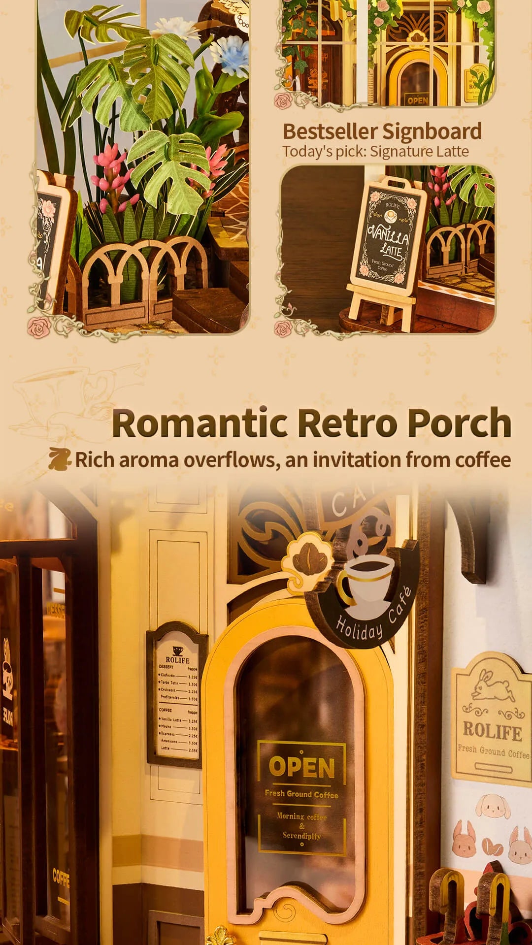 Holiday Cafe - Rolife DIY Book Nook