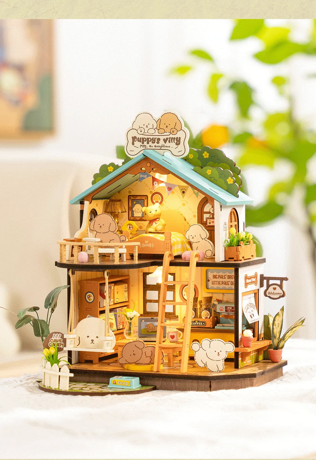 Puppy's Cozy Villa - Rolife DIY Miniature House