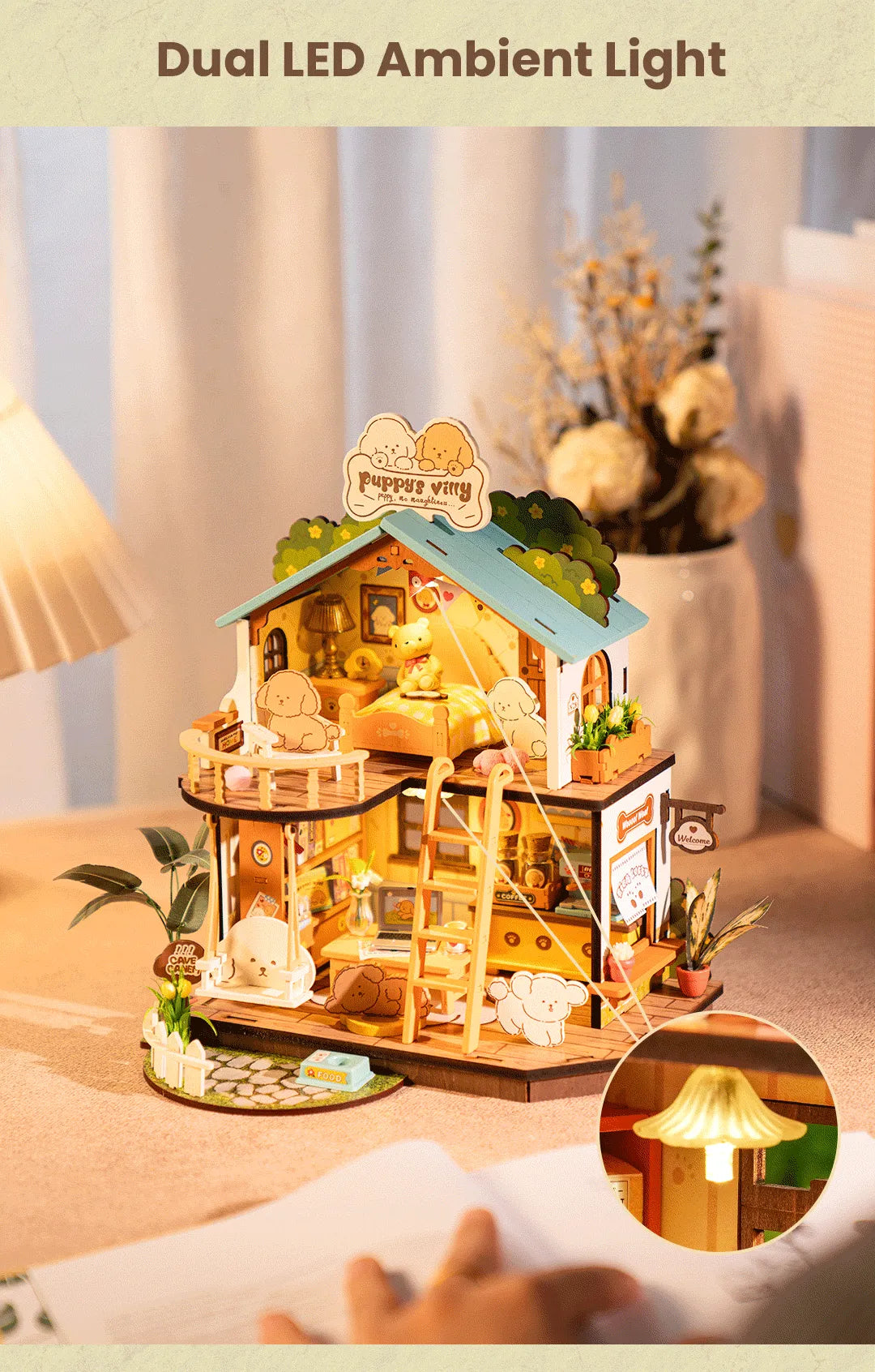 Puppy's Cozy Villa - Rolife DIY Miniature House