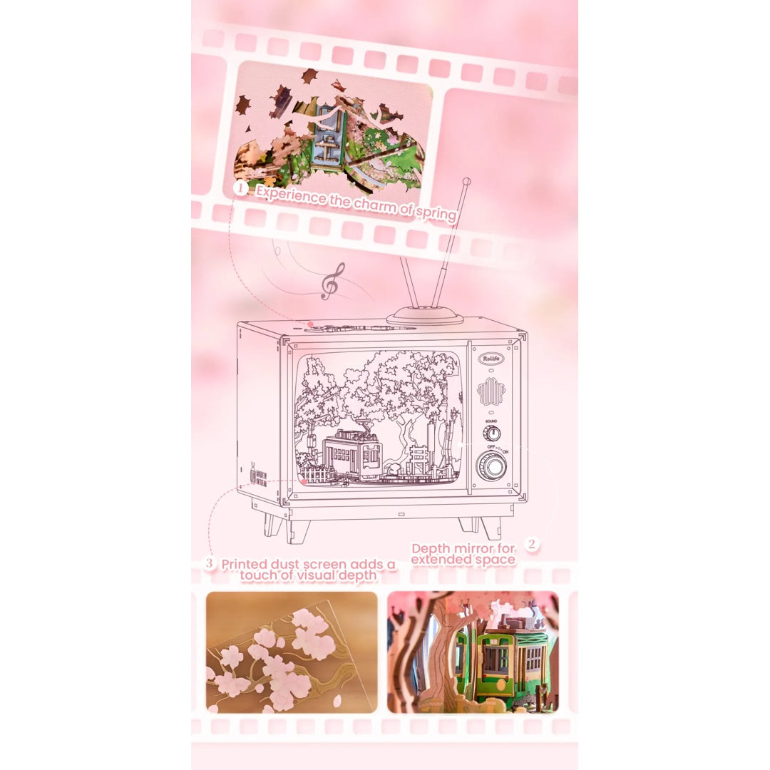 Sakura Dreamy Tour - Rolife Wooden Music Box