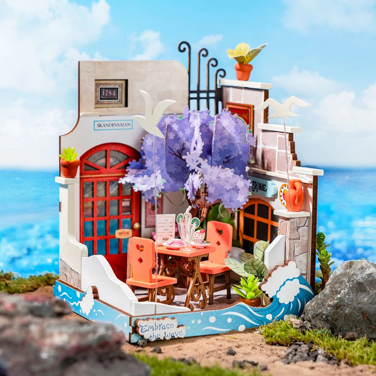 Sea Holiday Restaurant - Rolife DIY Miniature House