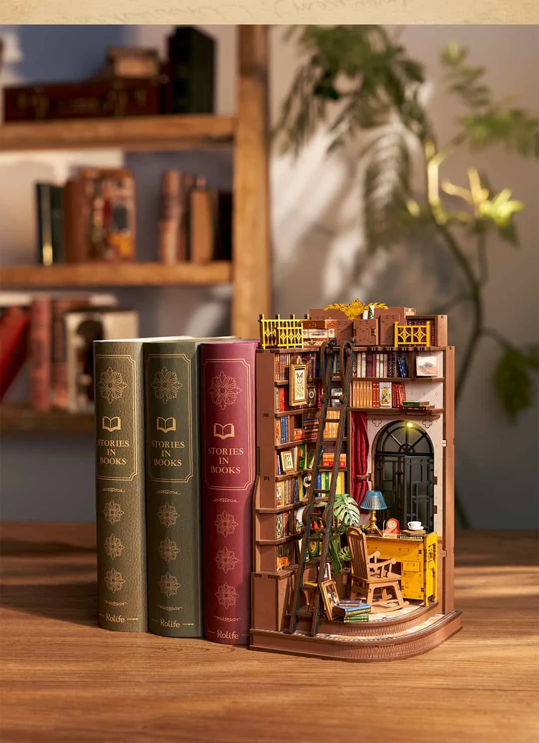 Silent Corner Study - Rolife DIY Book Nook