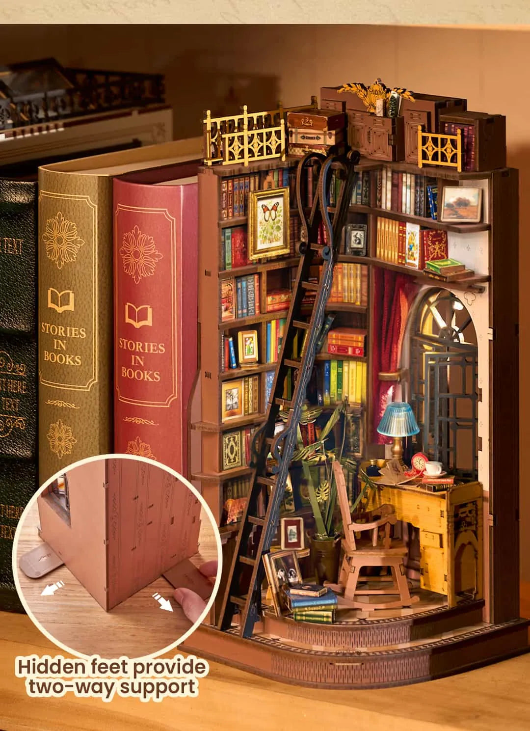 Silent Corner Study - Rolife DIY Book Nook