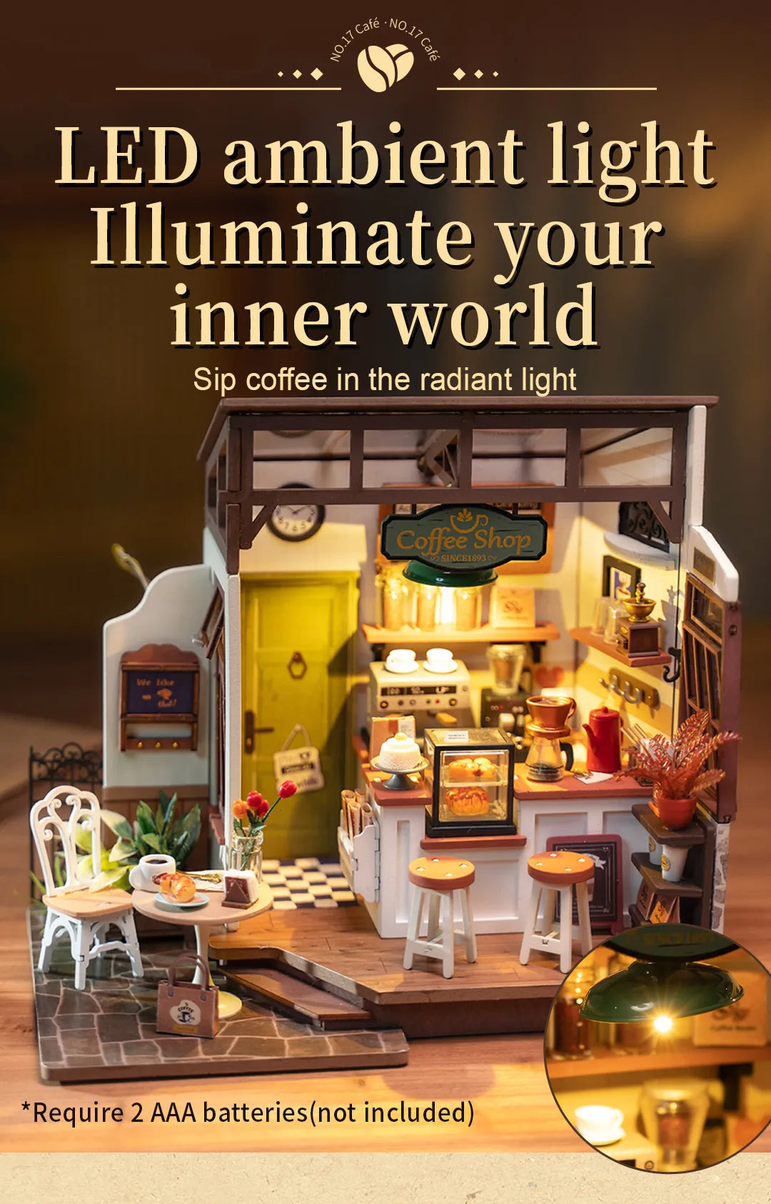 Slow Life Cafe - Rolife DIY Miniature House