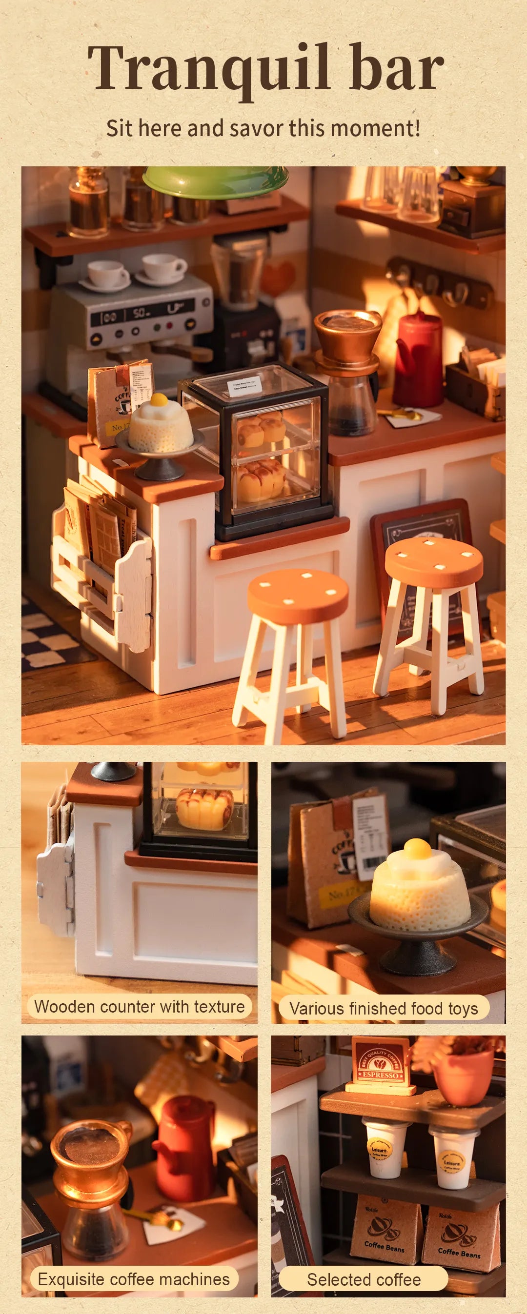 Slow Life Cafe - Rolife DIY Miniature House