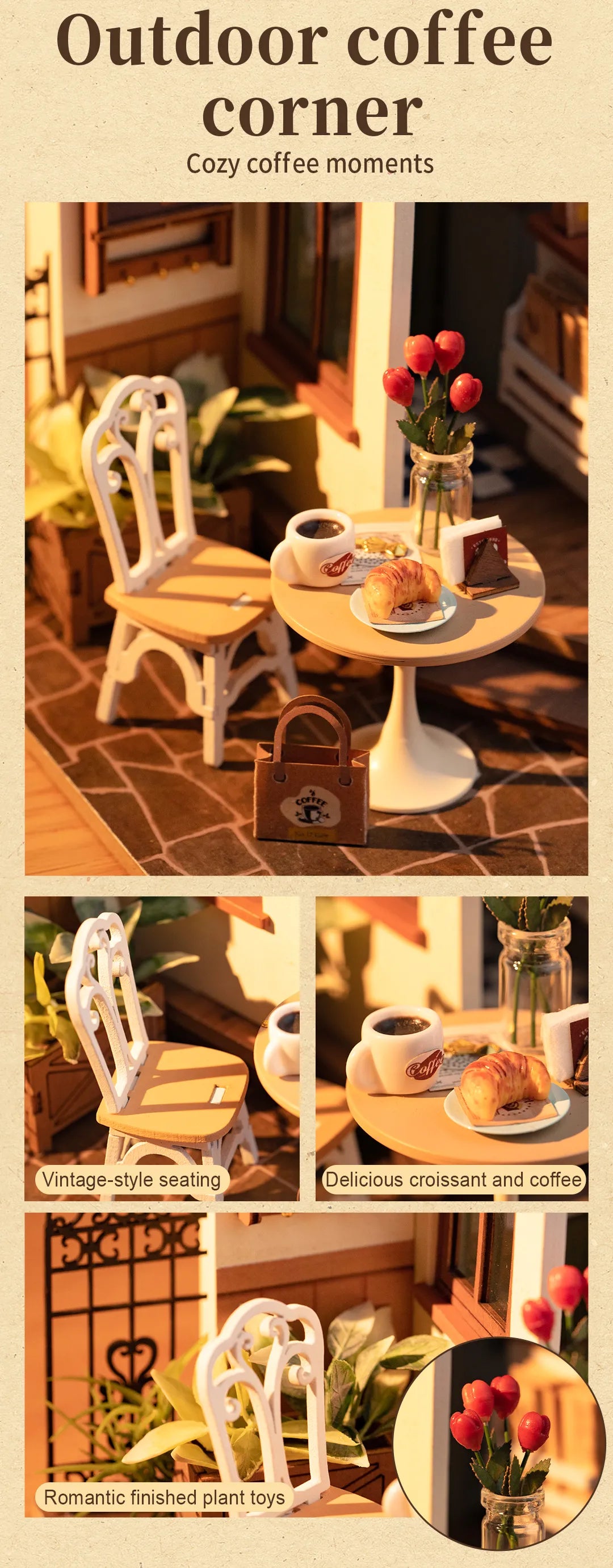 Slow Life Cafe - Rolife DIY Miniature House