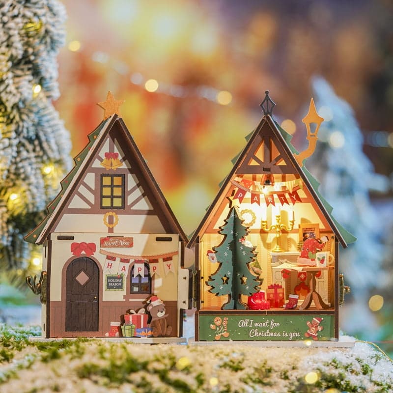Twinkling Christmas House - Rolife DIY Miniature House