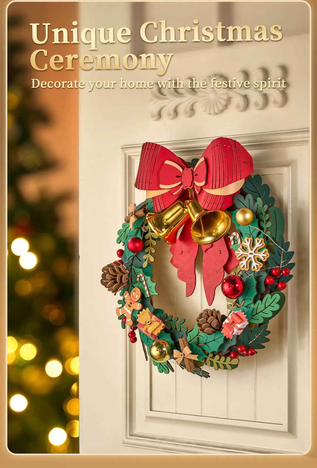 Christmas Wreath - Rolife DIY Wooden Puzzle